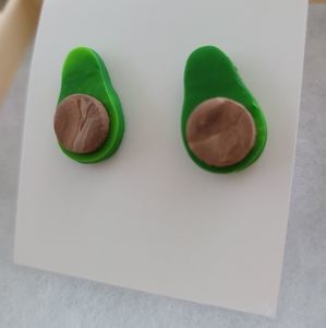 Avocado 🥑 Clay Stud Earrings